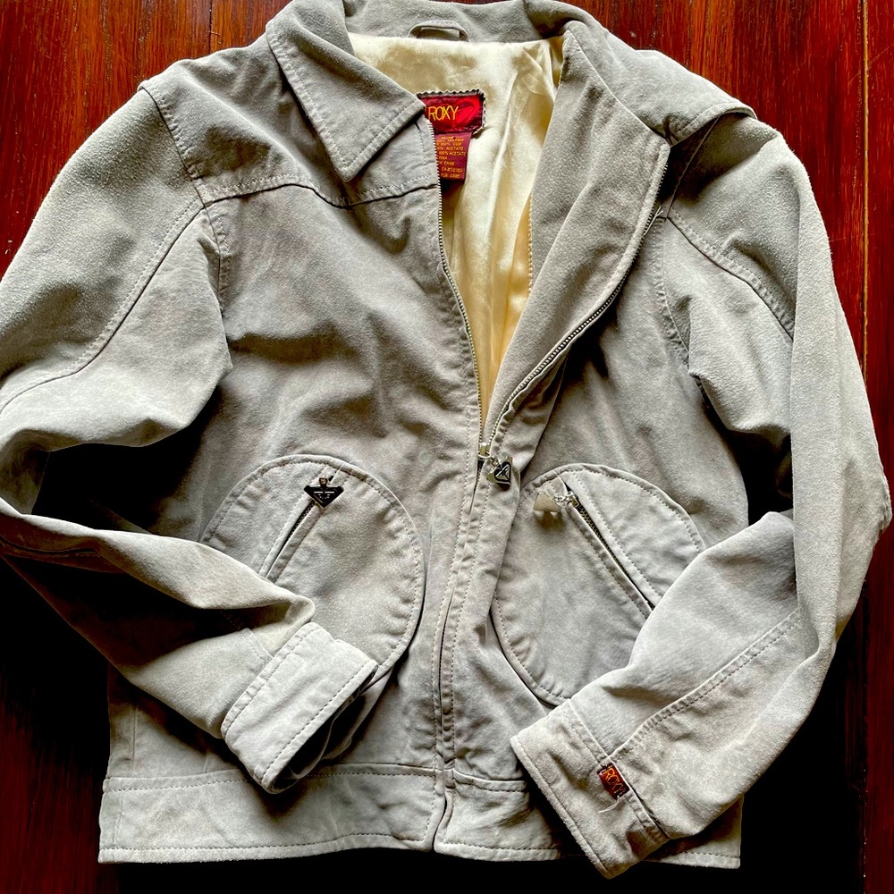 Leather Roxy Bomber Jacket